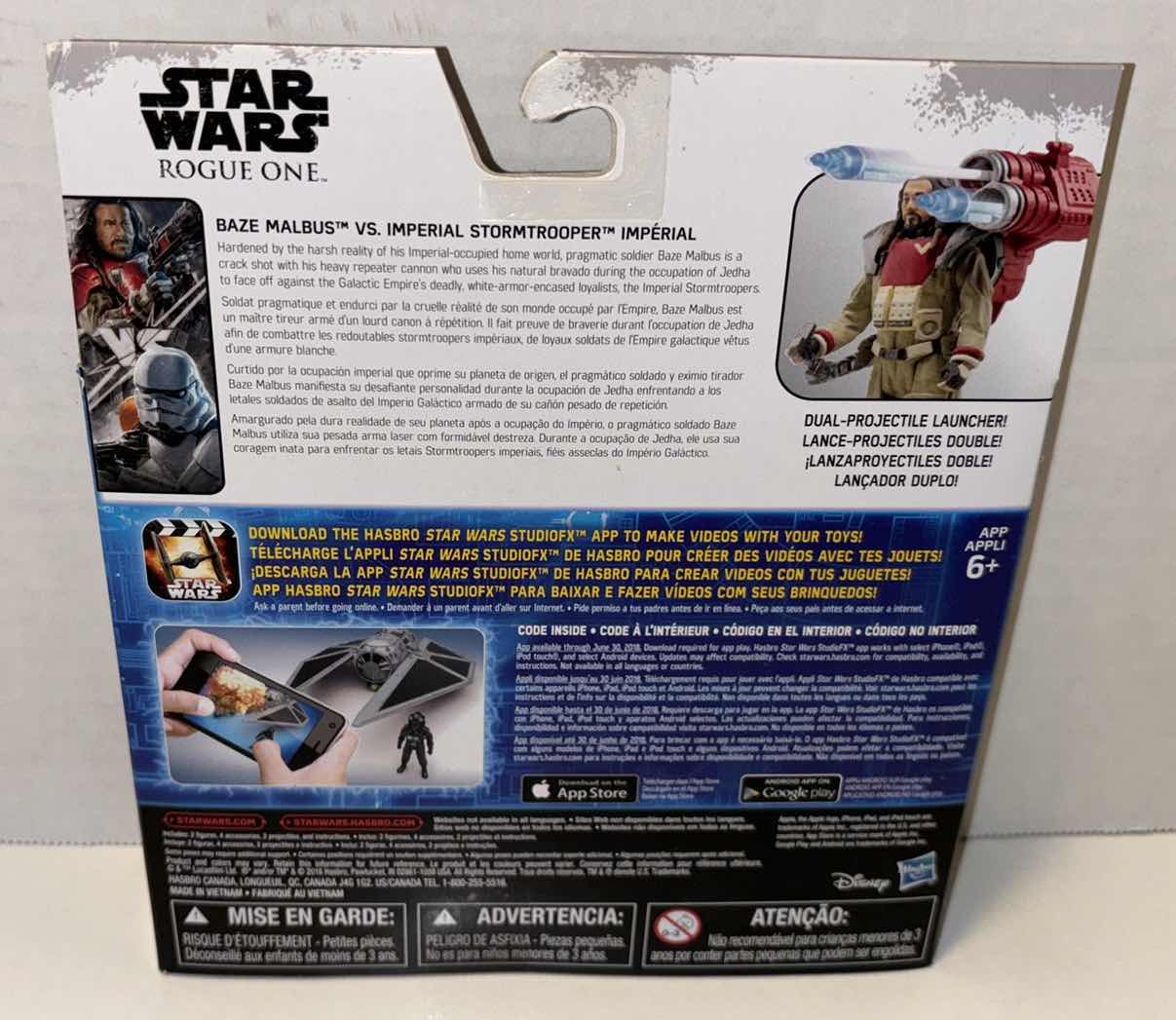 Photo 3 of NEW HASBRO STAR WARS ROGUE ONE ACTION FIGURE & ACCESSORIES 2-PACK “BAZE MALBUS” & “IMPERIAL STORMTROOPER”