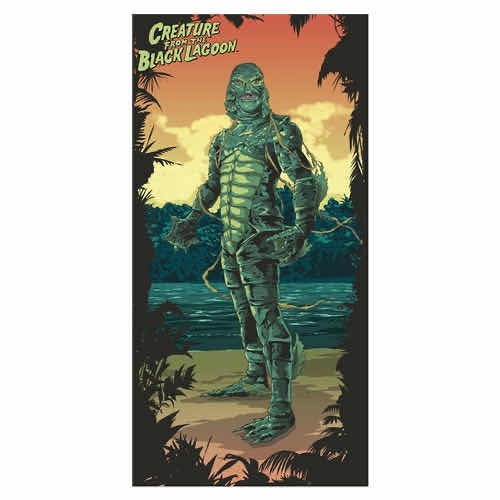 Photo 1 of NEW FACTORY ENTERTAINMENT “THE CREATURE FROM THE BLACK LAGOON” 30” X 60” BEACH/BATH TOWEL