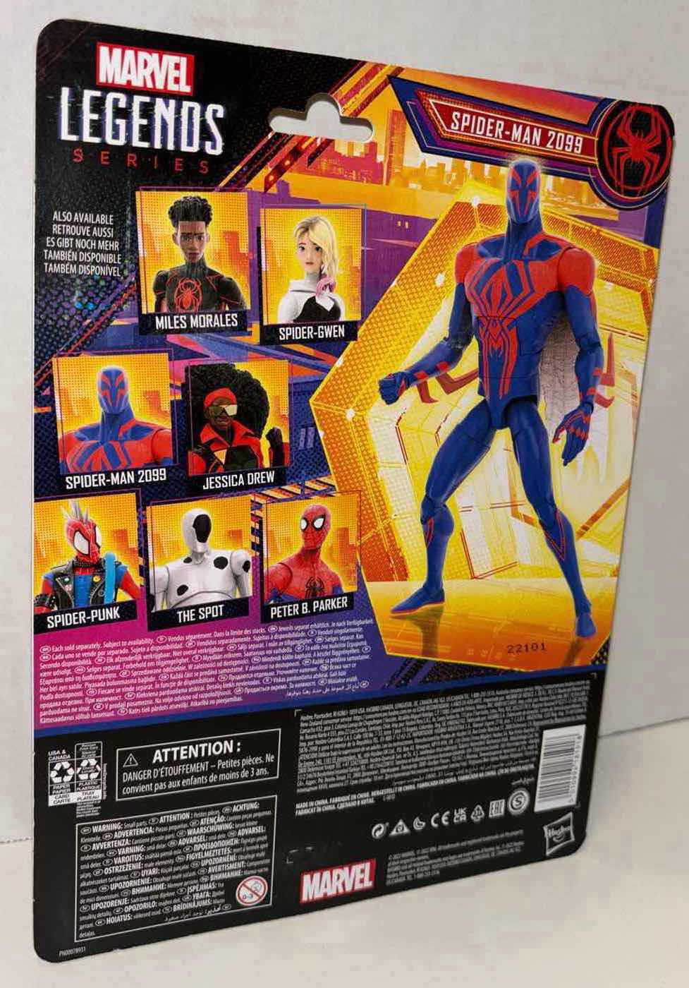 Photo 3 of NEW HASBRO MARVEL LEGENDS SERIES ACTION FIGURE & ACCESSORIES, SPIDER-MAN ACROSS THE SPIDER-VERSE PART ONE “SPIDER-MAN 2099”