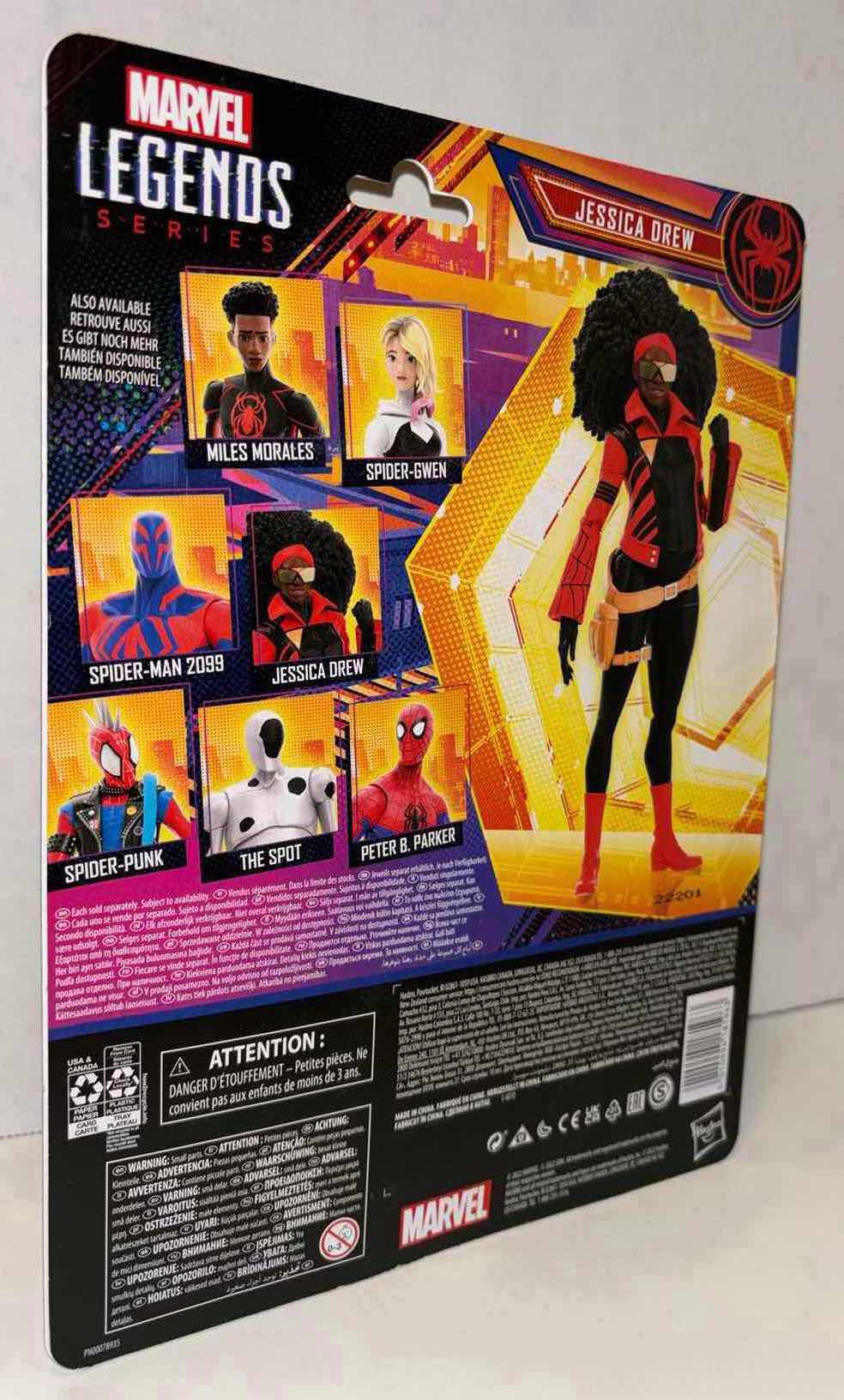 Photo 3 of NEW HASBRO MARVEL LEGENDS SERIES ACTION FIGURE & ACCESSORIES, SPIDER-MAN ACROSS THE SPIDER-VERSE PART ONE “JESSICA DREW”