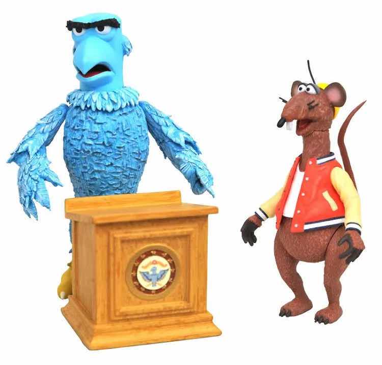 Photo 1 of NEW DIAMOND SELECT TOYS DISNEY THE MUPPETS ACTION FIGURES & ACCESSORIES 2-PACK, “SAM THE EAGLE & RIZZO THE RAT”