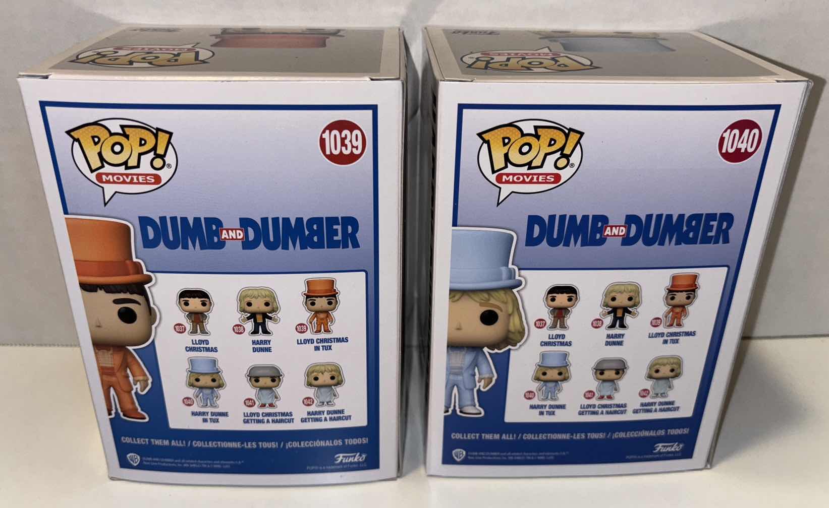 Photo 4 of NEW FUNKO POP! MOVIES VINYL FIGURE, 2-PACK DUMB & DUMBER #1039 LLOYD CHRISTMAS IN TUX & #1040 HARRY DUNNE IN TUX