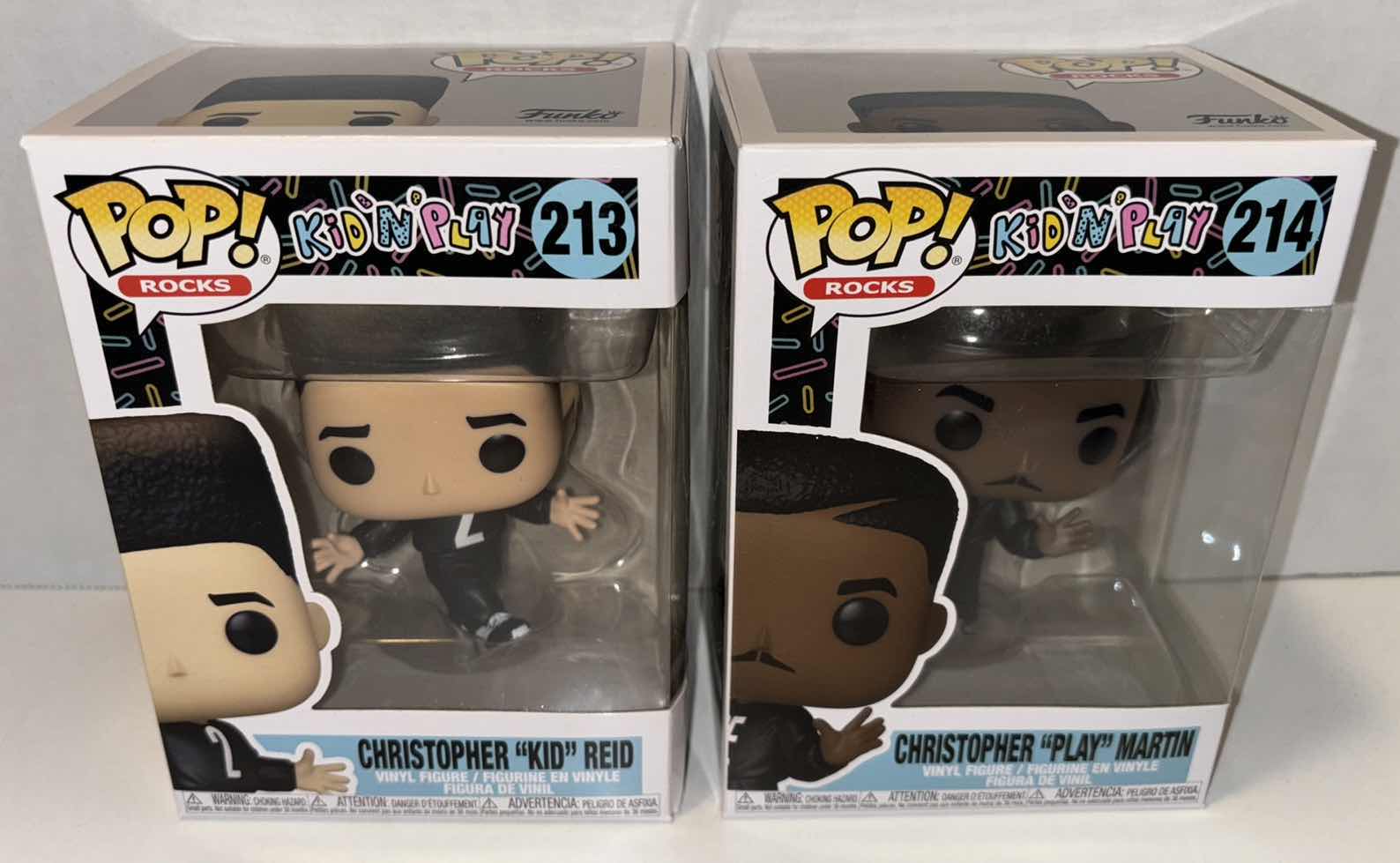 Photo 1 of NEW FUNKO POP! ROCKS VINYL FIGURE, 2-PACK KID N PLAY #213 CHRISTOPHER”KID” REID & #214 CHRISTOPHER “PLAY” MARTIN