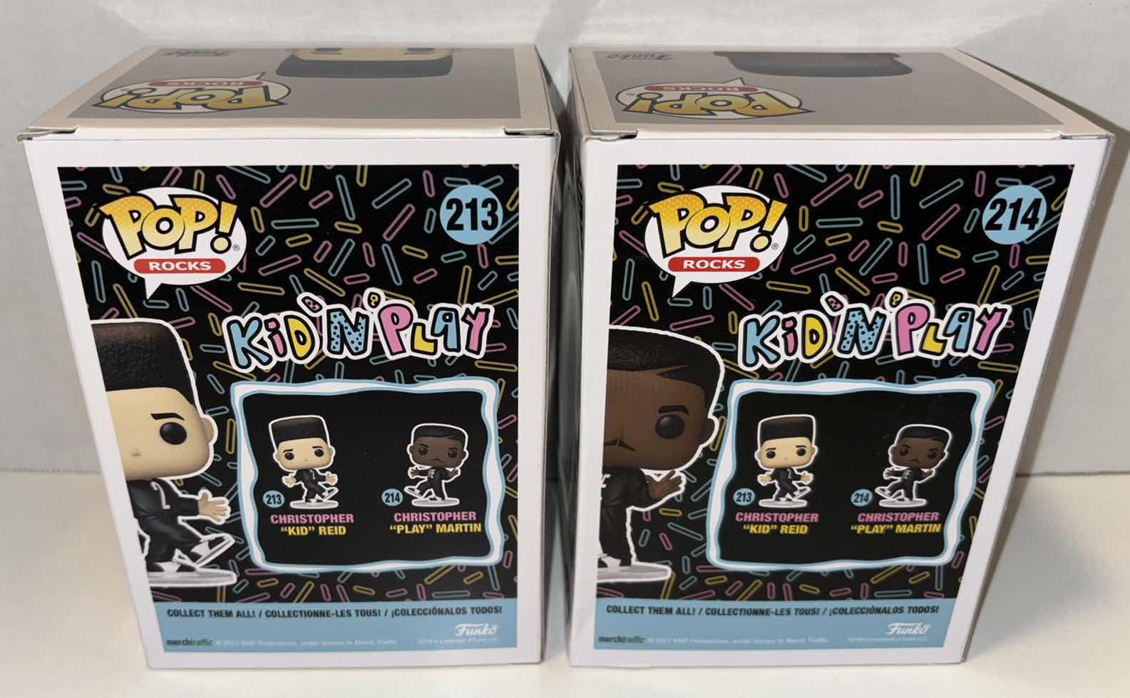 Photo 4 of NEW FUNKO POP! ROCKS VINYL FIGURE, 2-PACK KID N PLAY #213 CHRISTOPHER”KID” REID & #214 CHRISTOPHER “PLAY” MARTIN