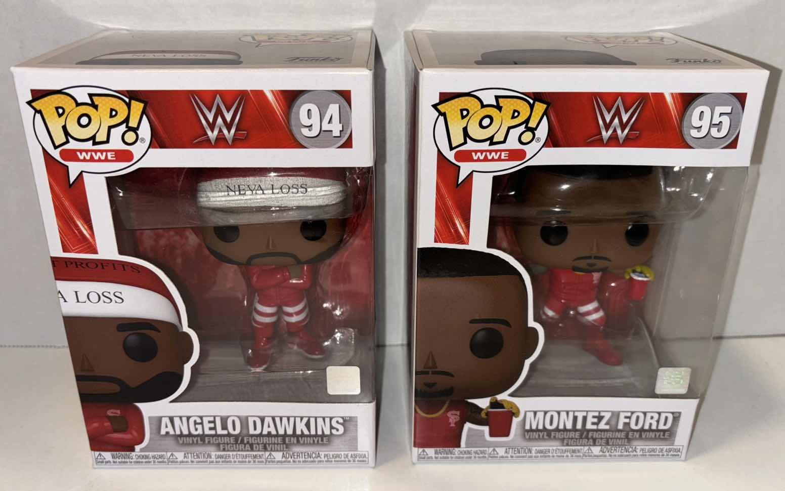 Photo 1 of NEW FUNKO POP! WWE VINYL FIGURE, 2-PACK #94 ANGELO DAWKINS & #95 MONTEZ FORD