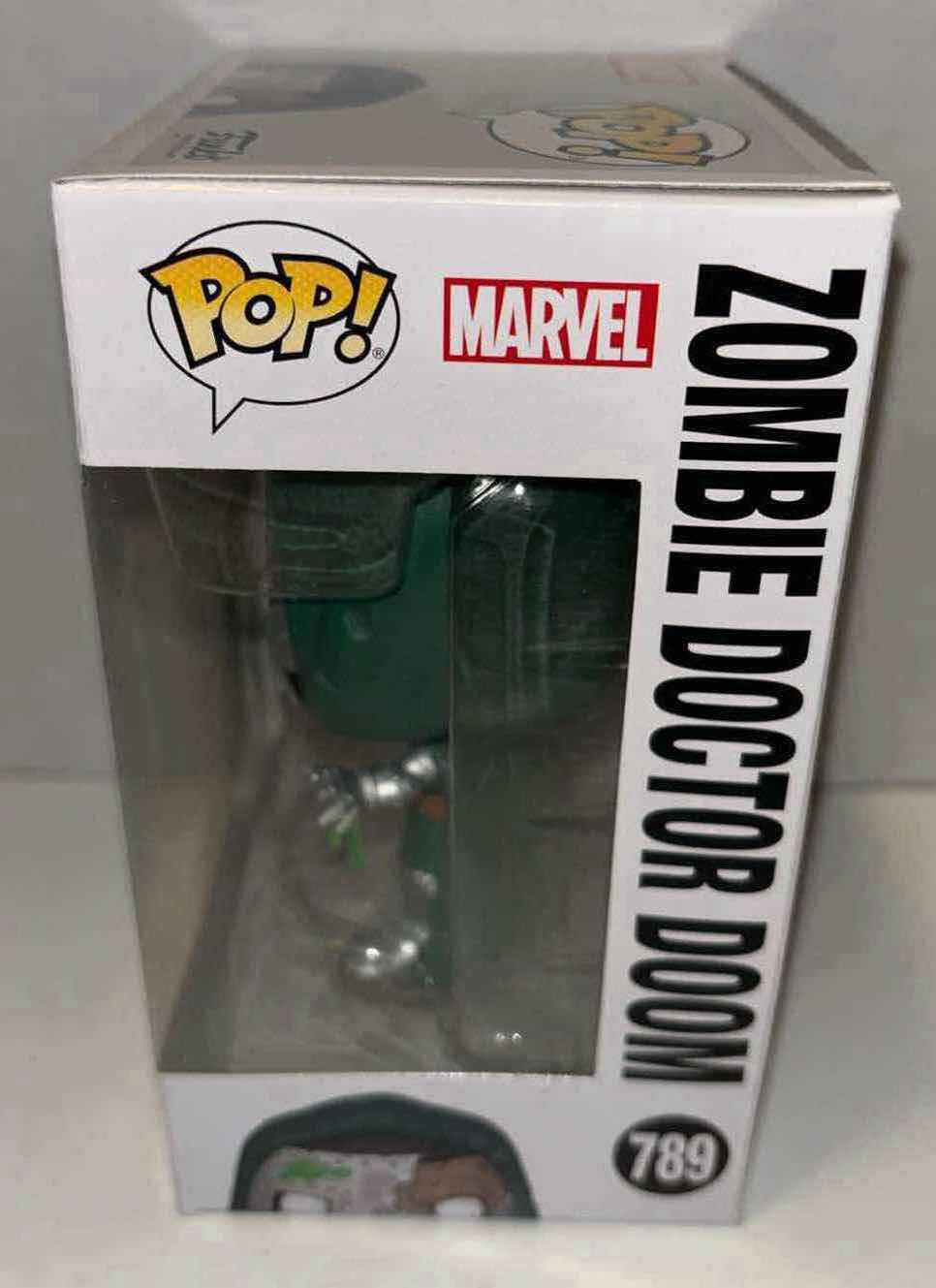 Photo 3 of NEW FUNKO POP! BOBBLE-HEAD VINYL FIGURE, 2-PACK MARVEL ZOMBIES #789 ZOMBIE DR. DOOM & POCKET POP! KEYCHAIN “ZOMBIE GAMBIT”