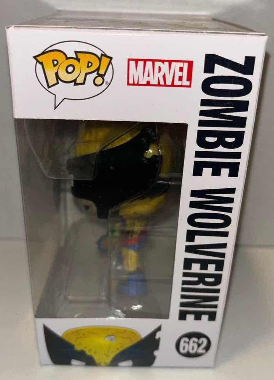 Photo 3 of NEW FUNKO POP! BOBBLE-HEAD VINYL FIGURE, 2-PACK MARVEL ZOMBIES #662 ZOMBIE WOLVERINE & POCKET POP! KEYCHAIN “ZOMBIE GAMBIT”