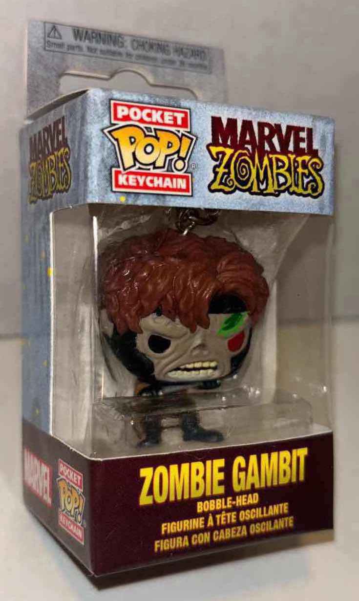 Photo 5 of NEW FUNKO POP! BOBBLE-HEAD VINYL FIGURE, 2-PACK MARVEL ZOMBIES #662 ZOMBIE WOLVERINE & POCKET POP! KEYCHAIN “ZOMBIE GAMBIT”