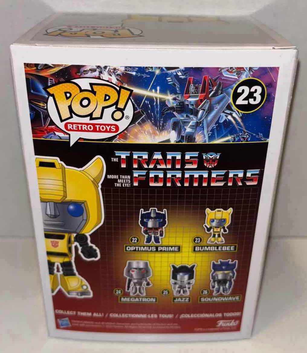 Photo 4 of NEW FUNKO POP! RETRO TOYS VINYL FIGURE, 2-PACK TRANSFORMERS #23 BUMBLEBEE & POCKET POP! KEYCHAIN “MEGATRON”