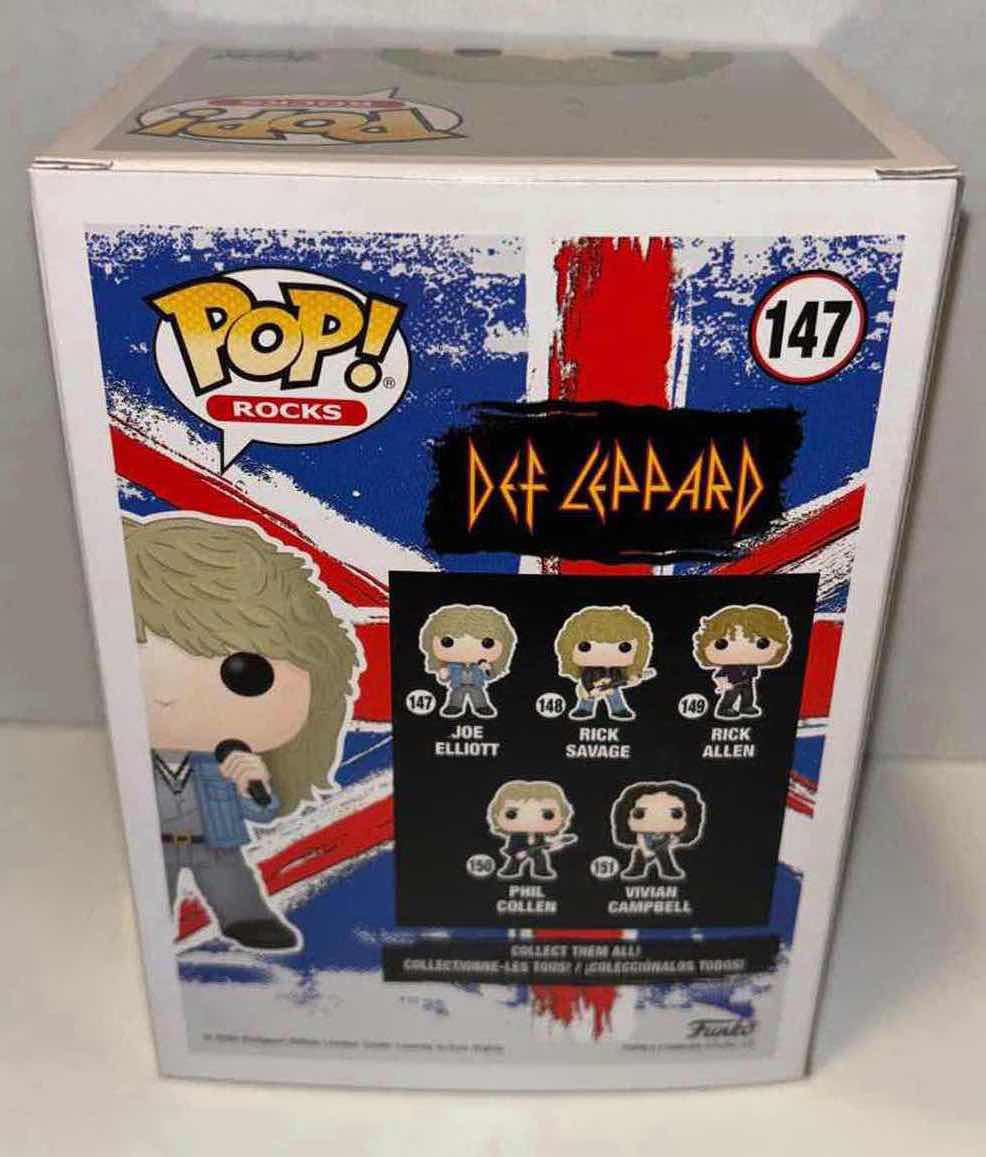 Photo 8 of NEW FUNKO POP! ROCKS VINYL FIGURES, DEF LEPPARD COMPLETE SET OF 5 (#147 #148 #149 #150 #151)