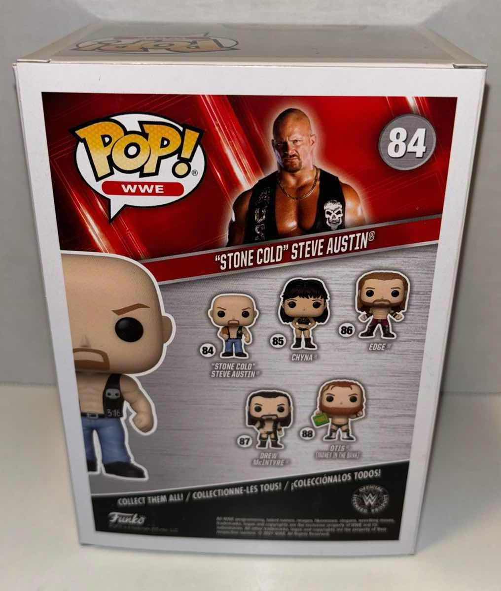 Photo 3 of NEW FUNKO POP! WWE VINYL FIGURE #84 “STONE COLD” STEVE AUSTIN