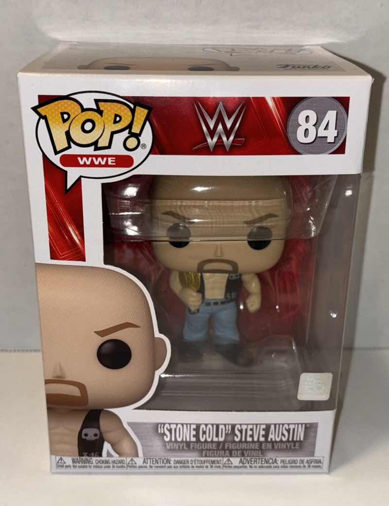 Photo 1 of NEW FUNKO POP! WWE VINYL FIGURE #84 “STONE COLD” STEVE AUSTIN