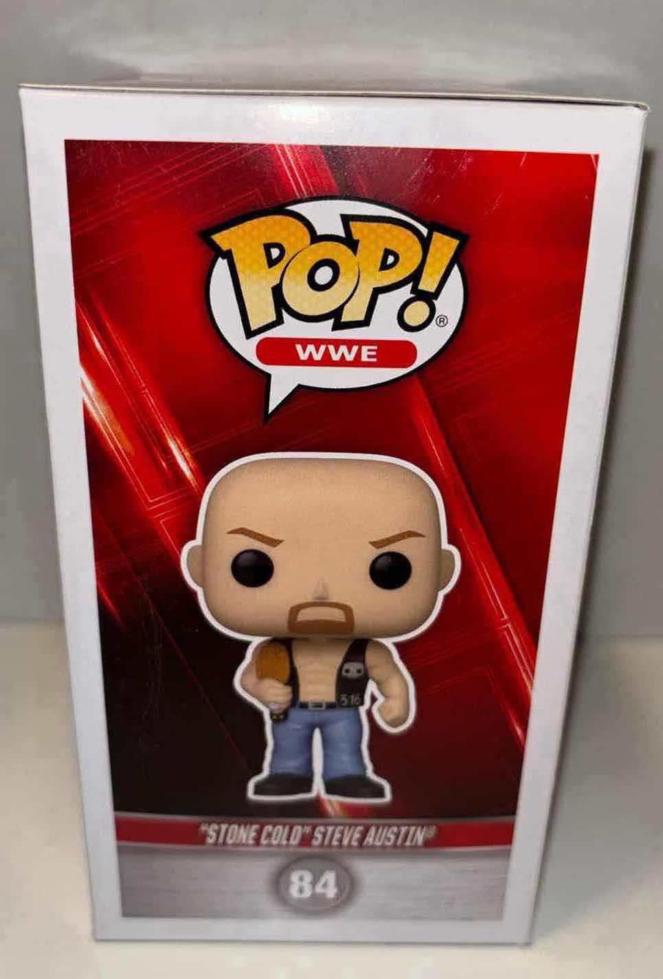 Photo 2 of NEW FUNKO POP! WWE VINYL FIGURE #84 “STONE COLD” STEVE AUSTIN