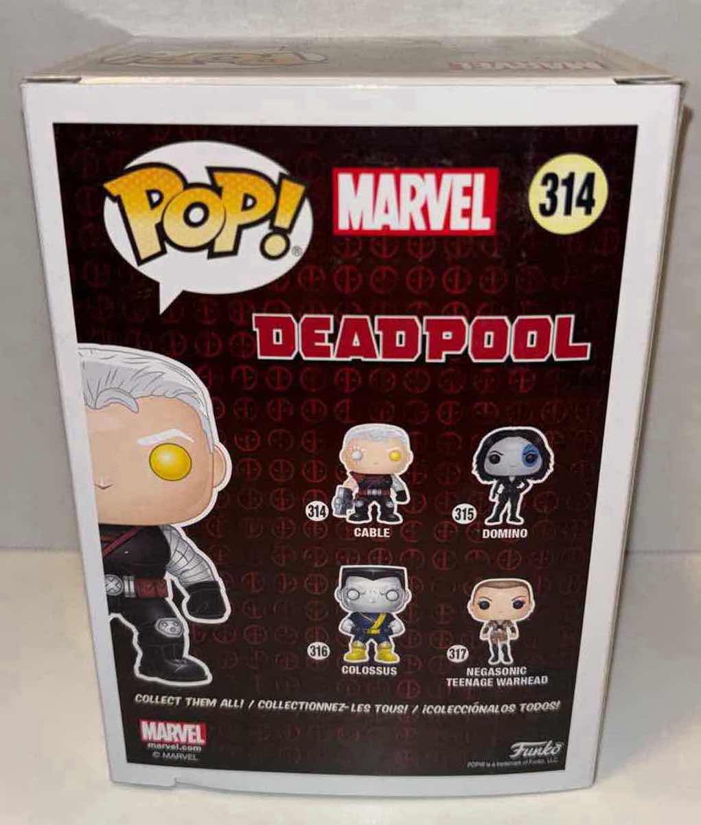 Photo 3 of NEW FUNKO POP! MARVEL BOBBLE-HEAD VINYL FIGURE, DEADPOOL #314 “CABLE”