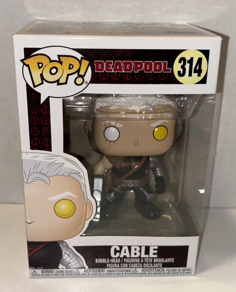 Photo 1 of NEW FUNKO POP! MARVEL BOBBLE-HEAD VINYL FIGURE, DEADPOOL #314 “CABLE”