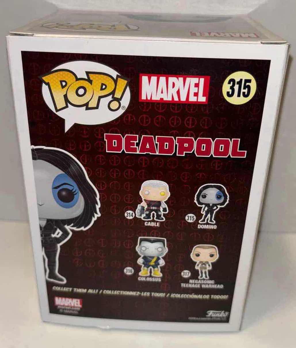 Photo 3 of NEW FUNKO POP! MARVEL BOBBLE-HEAD VINYL FIGURE, DEADPOOL #315 “DOMINO”