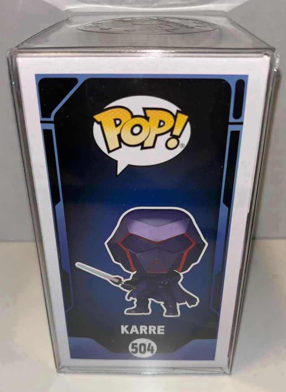 Photo 3 of NEW FUNKO POP! STAR WARS SPECIAL EDITION GLOW IN THE DARK BOBBLE-HEAD VINYL FIGURE, #504 KARRE IN CLEAR PLASTIC PROTECTIVE CASE