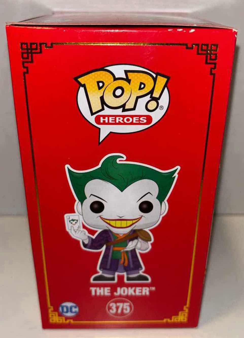 Photo 3 of NEW FUNKO POP! HEROES DC VINYL FIGURE, #375 THE JOKER