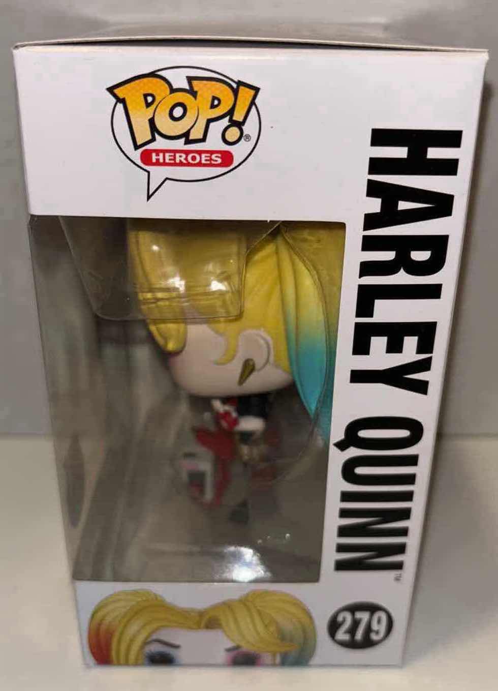 Photo 4 of NEW FUNKO POP! HEROES DC SUPER HEROES VINYL FIGURE, #279 HARLEY QUINN (PX PREVIEWS EXCLUSIVE)