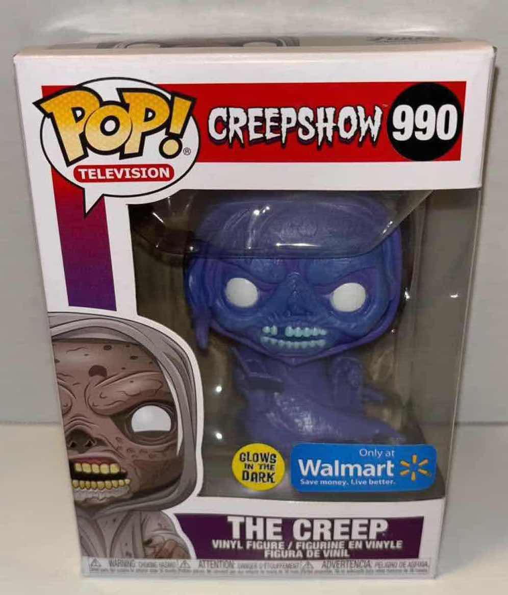 Photo 2 of NEW FUNKO POP! TELEVISION CREEPSHOW WALMART EXCLUSIVE GLOW IN THE DARK VINYL FIGURE, #990 THE CREEP