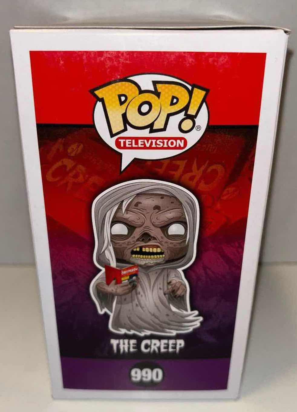 Photo 3 of NEW FUNKO POP! TELEVISION CREEPSHOW WALMART EXCLUSIVE GLOW IN THE DARK VINYL FIGURE, #990 THE CREEP