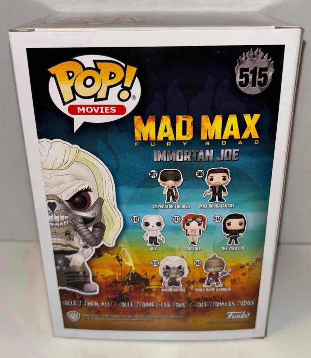 Photo 5 of NEW FUNKO POP! MOVIES MAD MAX FURY ROAD VINYL FIGURE, #515 IMMORTAN JOE