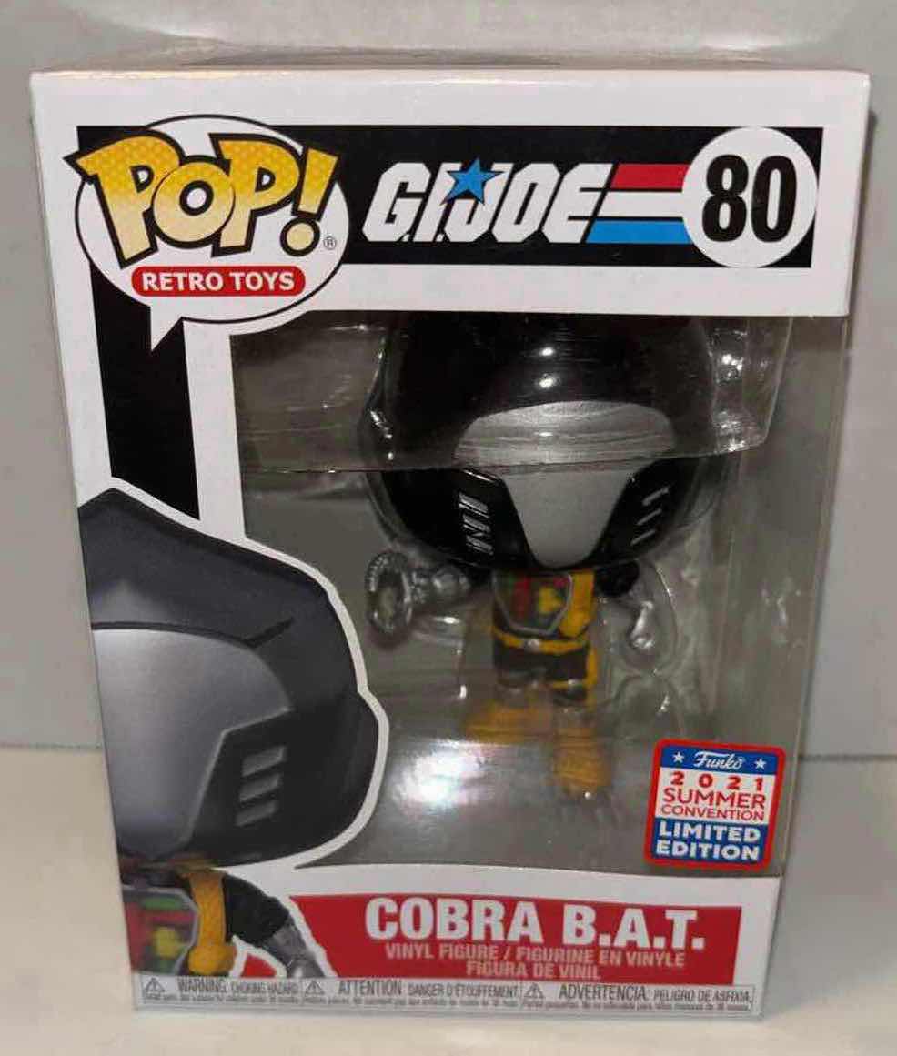 Photo 2 of NEW FUNKO POP! RETRO TOYS G.I. JOE 2021 SUMMER CONVENTION LIMITED EDITION VINYL FIGURE, #80 COBRA B.A.T.