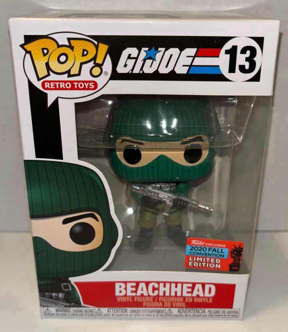 Photo 2 of NEW FUNKO POP! RETRO TOYS G.I. JOE 2020 FALL CONVENTION LIMITED EDITION VINYL FIGURE, #13 BEACHHEAD