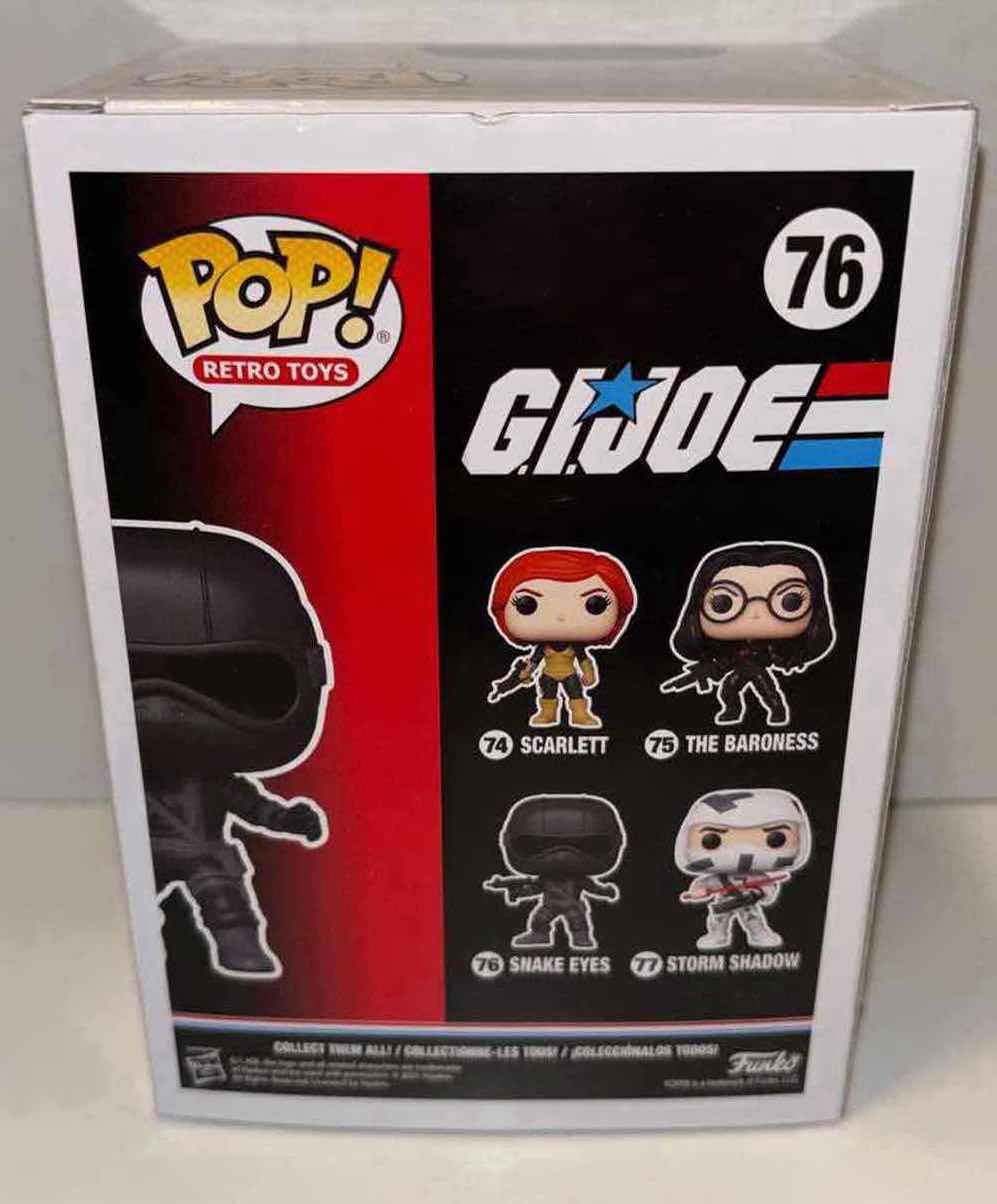 Photo 4 of NEW FUNKO POP! RETRO TOYS G.I. JOE VINYL FIGURE, #76 SNAKE EYES