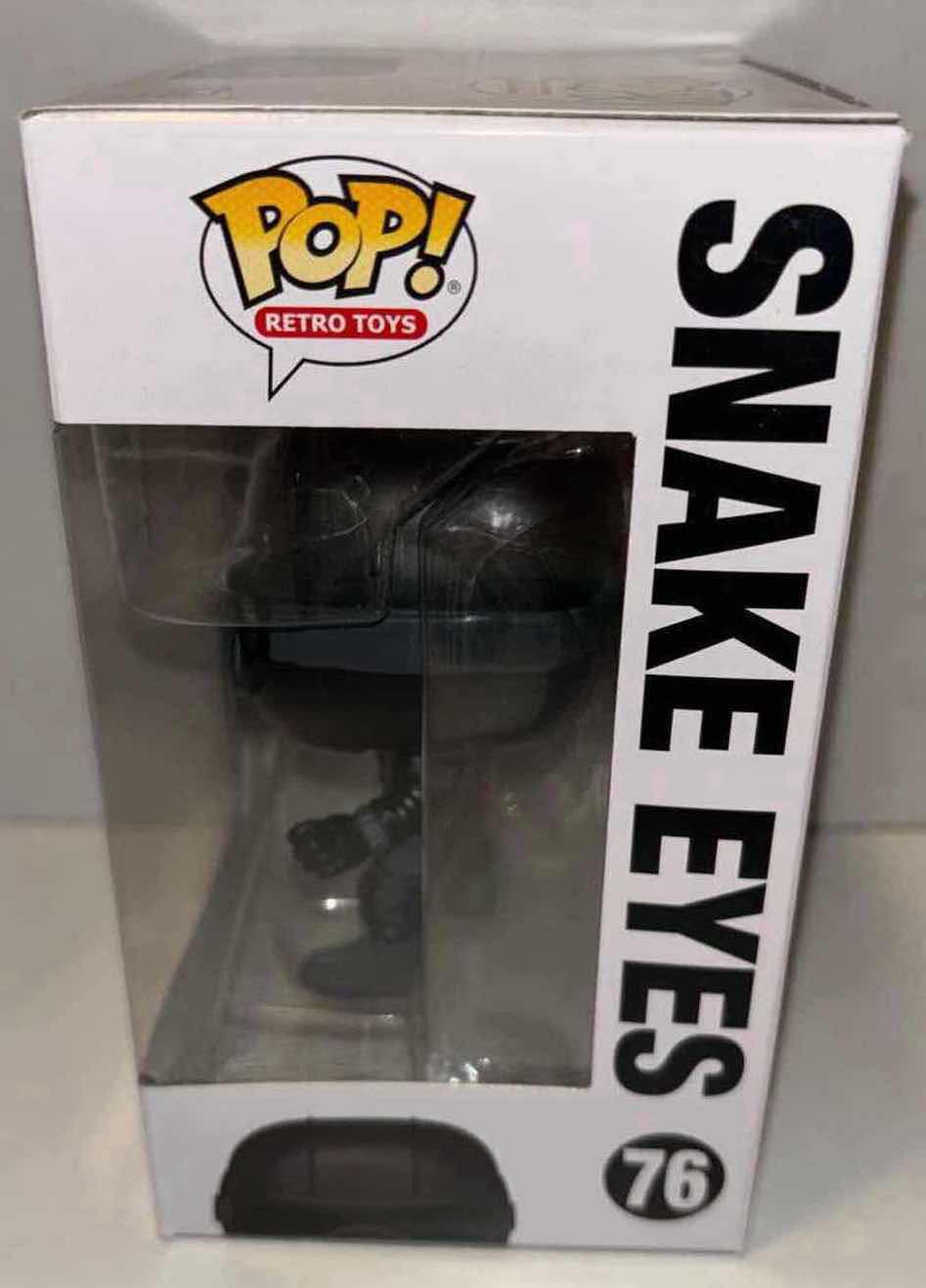 Photo 3 of NEW FUNKO POP! RETRO TOYS G.I. JOE VINYL FIGURE, #76 SNAKE EYES