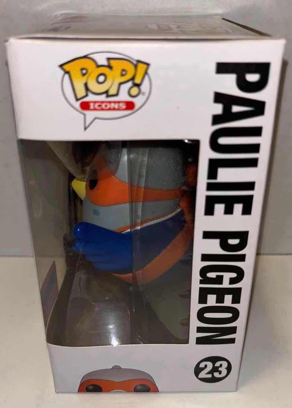 Photo 4 of NEW FUNKO POP! ICONS NEW YORK COMIC CON 2020 FALL CONVENTION LIMITED EDITION VINYL FIGURE,  #23 PAULIE PIGEON