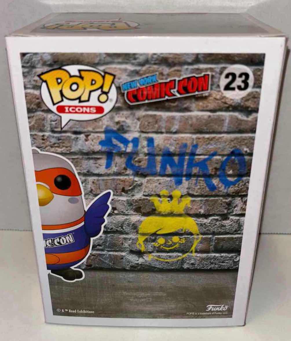 Photo 5 of NEW FUNKO POP! ICONS NEW YORK COMIC CON 2020 FALL CONVENTION LIMITED EDITION VINYL FIGURE,  #23 PAULIE PIGEON