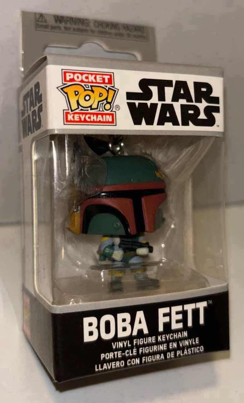 Photo 5 of NEW FUNKO POP! STAR WARS 2-PACK, #462 “BOBA FETT” BOBBLE-HEAD VINYL FIGURE & “BOBA FETT” POCKET POP! KEYCHAIN