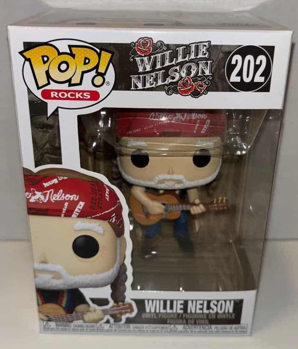 Photo 2 of NEW FUNKO POP! ROCKS VINYL FIGURE, #202 WILLIE NELSON