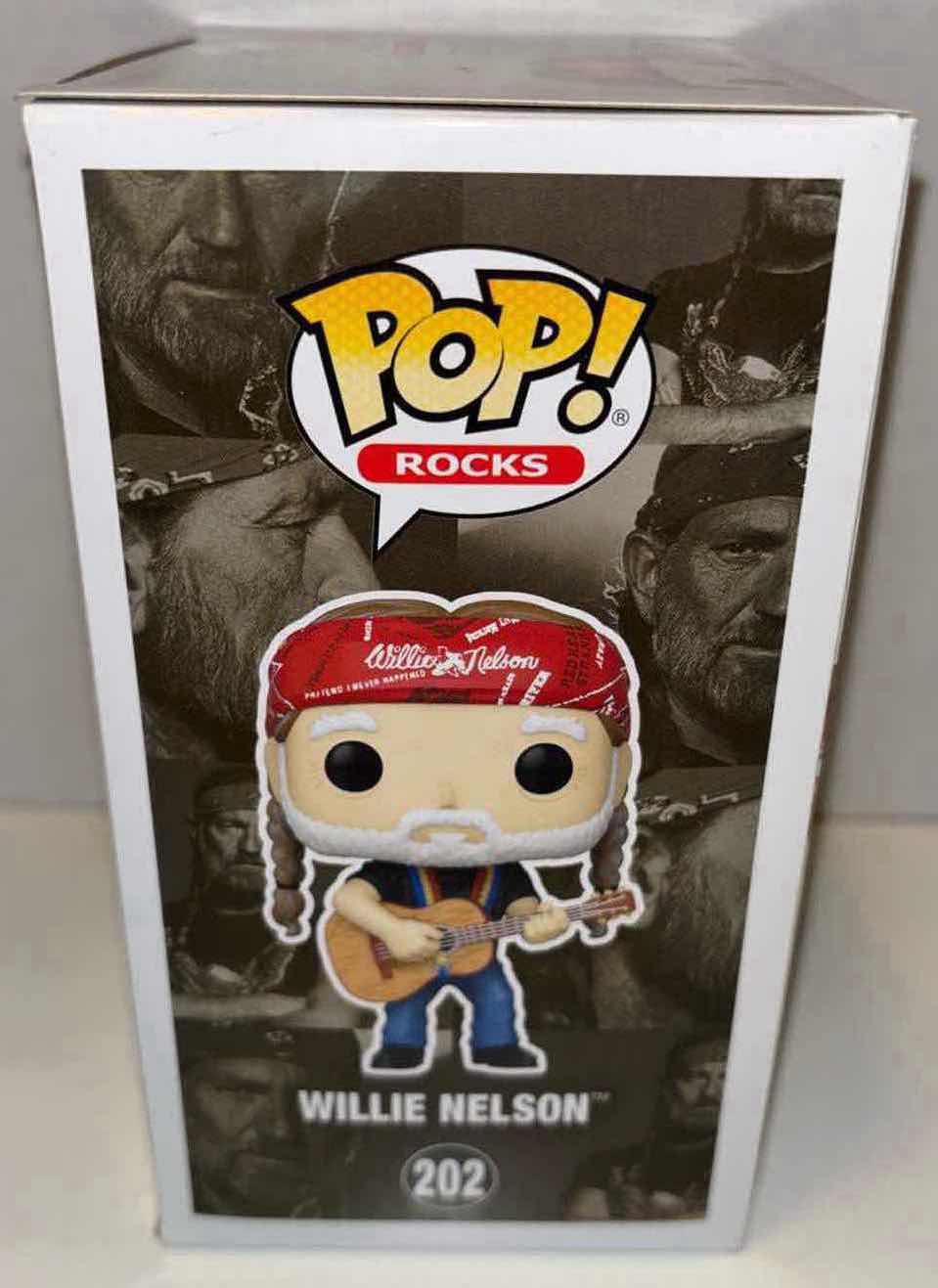 Photo 3 of NEW FUNKO POP! ROCKS VINYL FIGURE, #202 WILLIE NELSON