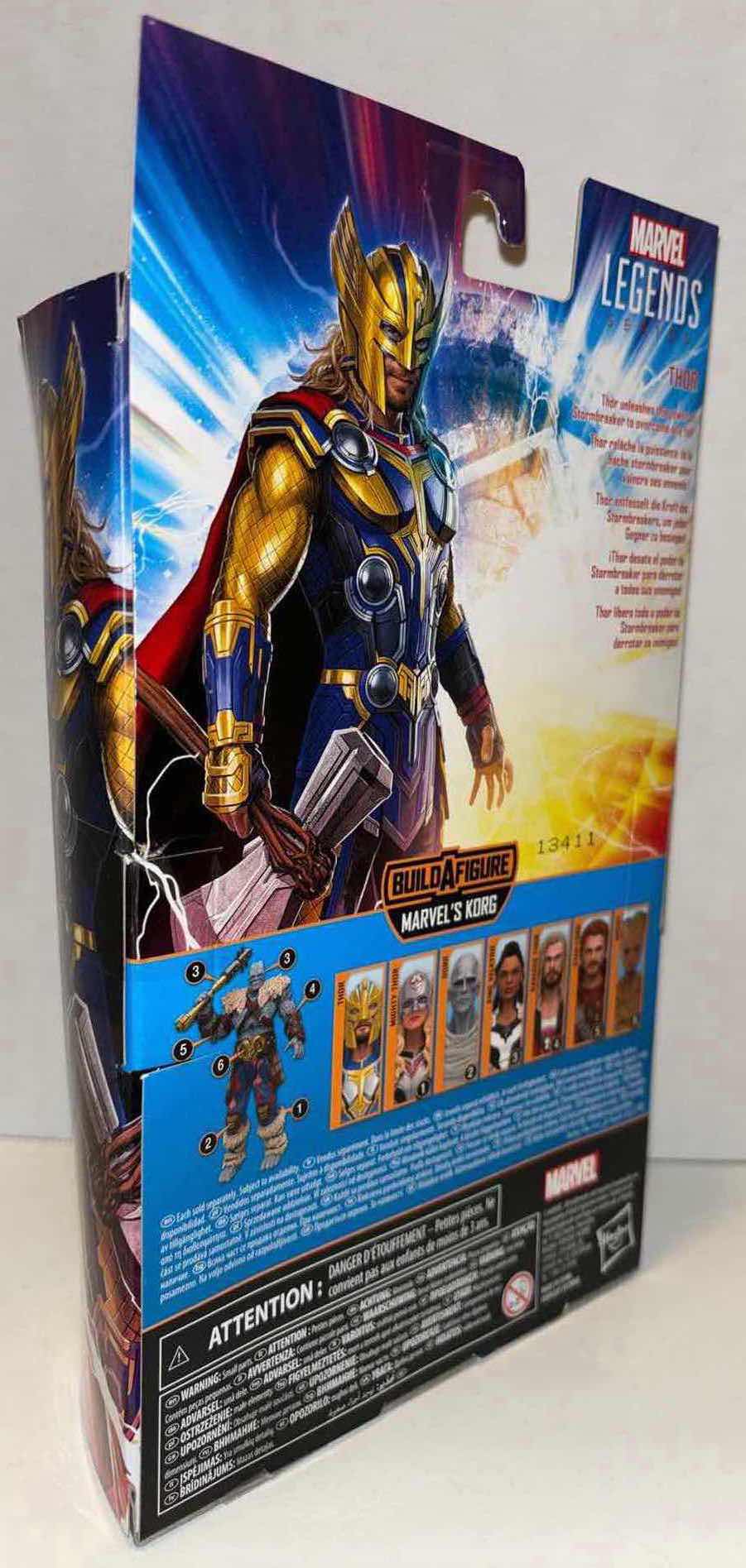 Photo 3 of NEW HASBRO MARVEL STUDIOS LEGENDS SERIES THOR LOVE AND THUNDER ACTION FIGURE & ACCESSORIES, “THOR”