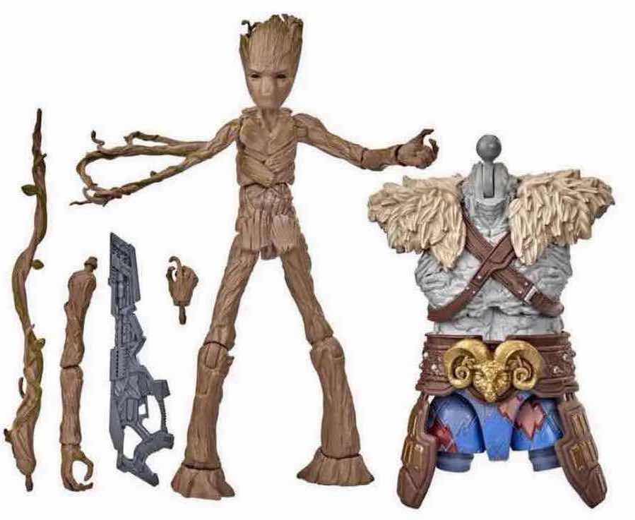 Photo 1 of NEW HASBRO MARVEL STUDIOS LEGENDS SERIES THOR LOVE AND THUNDER ACTION FIGURE & ACCESSORIES, “GROOT”