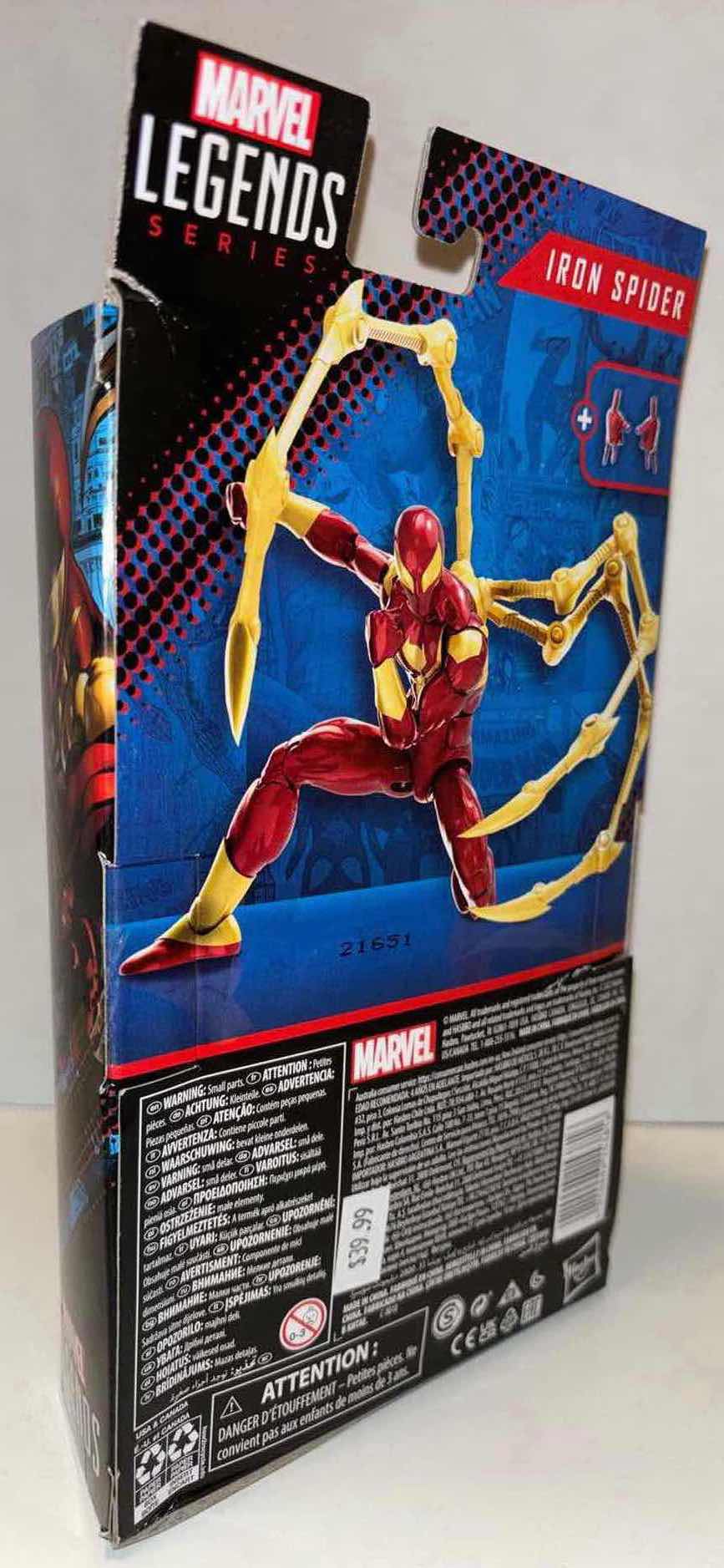 Photo 3 of NEW HASBRO MARVEL LEGENDS SERIES SPIDER-MAN 60 AMAZING YEARS ACTION FIGURE & ACCESSORIES, “IRON SPIDER”