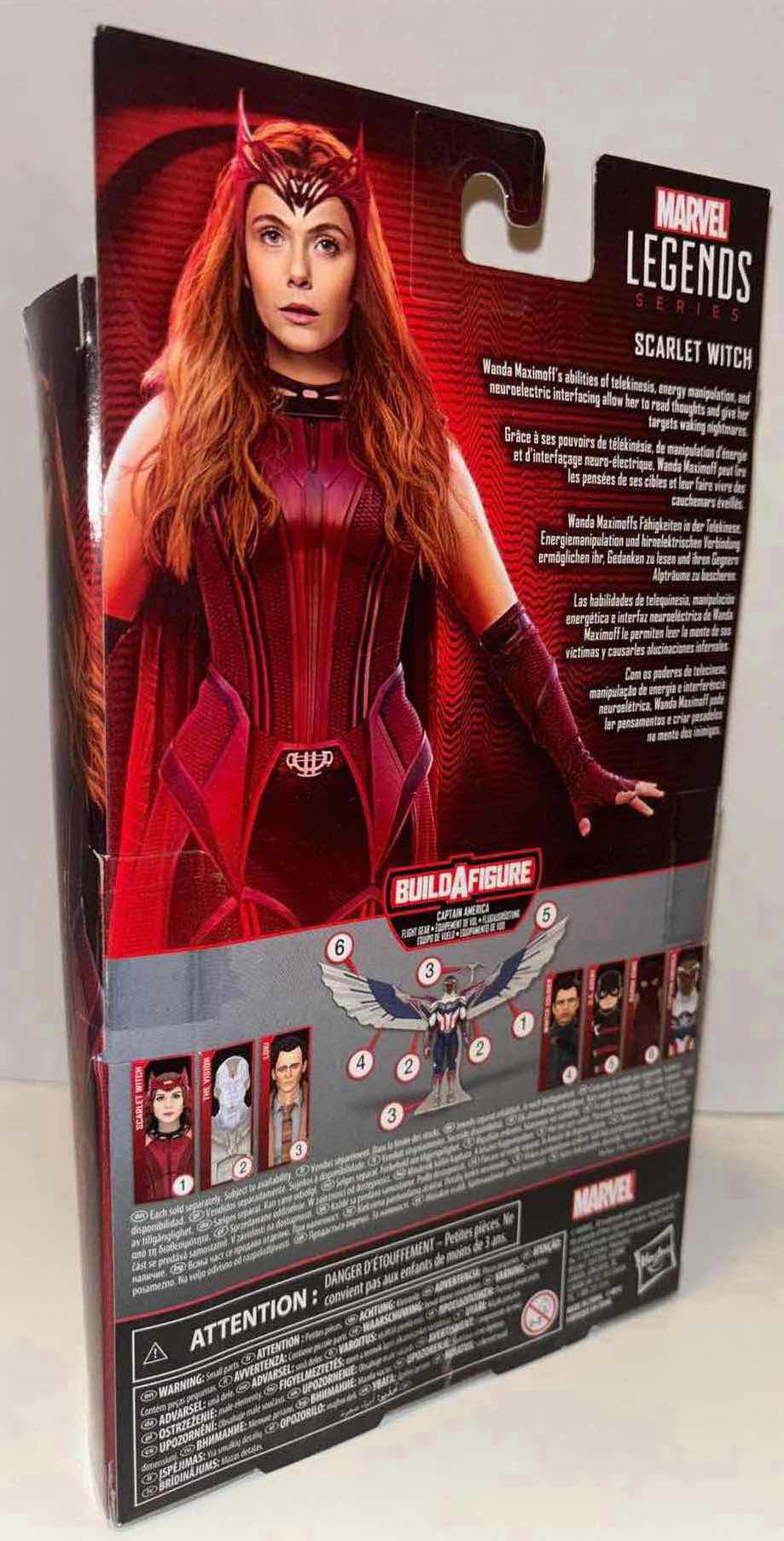 Photo 3 of NEW HASBRO MARVEL LEGENDS SERIES ACTION FIGURE & ACCESSORIES, WANDA VISION “SCARLET WITCH”