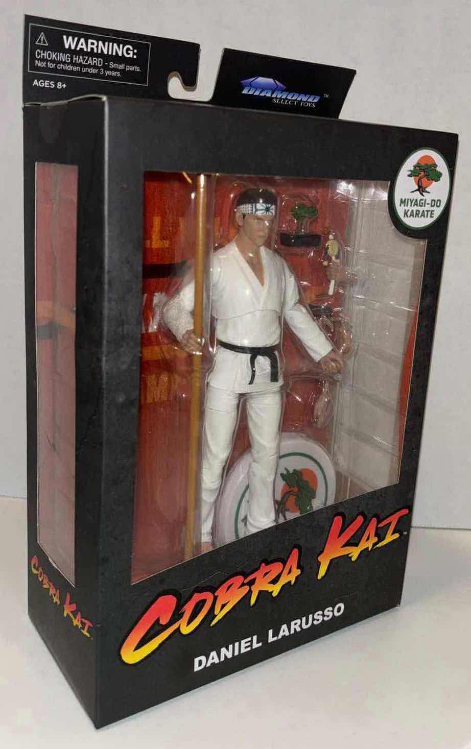 Photo 1 of NEW DIAMOND SELECTS TOYS COBRA KAI SERIES 1 ACTION FIGURE & ACCESSORIES “MIYAGI-DO KARATE DANIEL LARUSSO”