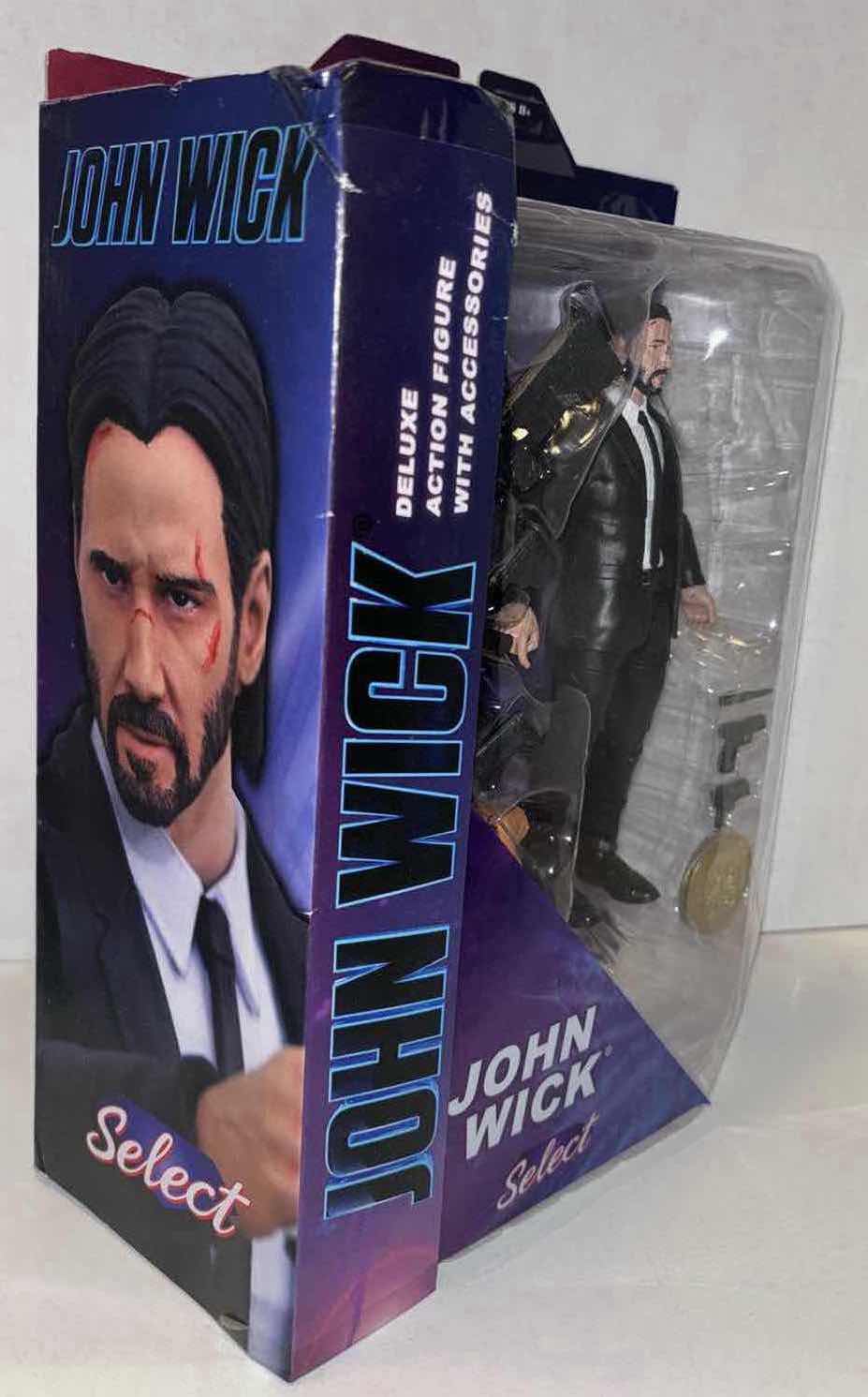 Photo 3 of NEW DIAMOND SELECT TOYS JOHN WICK DELUXE ACTION FIGURE W ACCESSORIES “JOHN WICK SELECT”