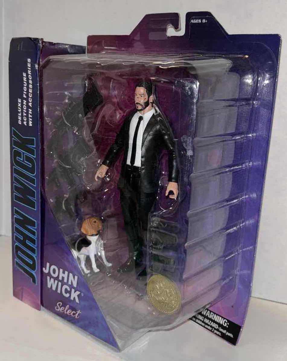 Photo 2 of NEW DIAMOND SELECT TOYS JOHN WICK DELUXE ACTION FIGURE W ACCESSORIES “JOHN WICK SELECT”
