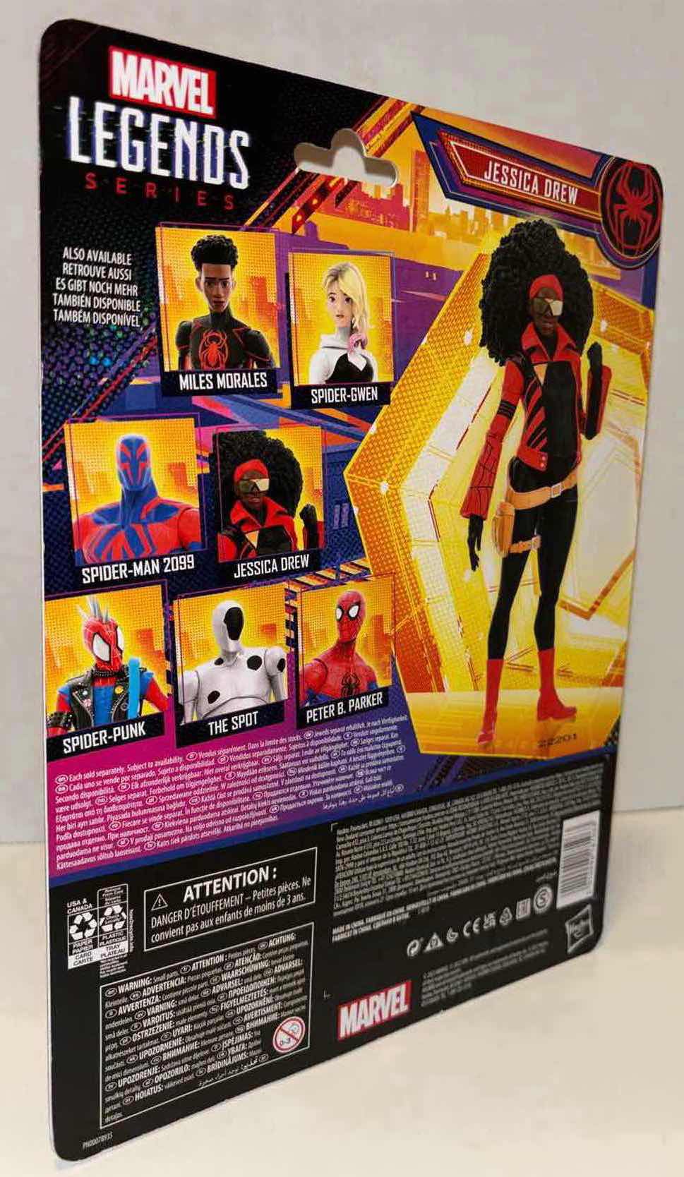 Photo 3 of NEW HASBRO MARVEL LEGENDS SERIES SPIDER-MAN ACROSS THE SPIDER-VERSE PART ONE ACTION FIGURE & ACCESSORIES “JESSICA DREW”