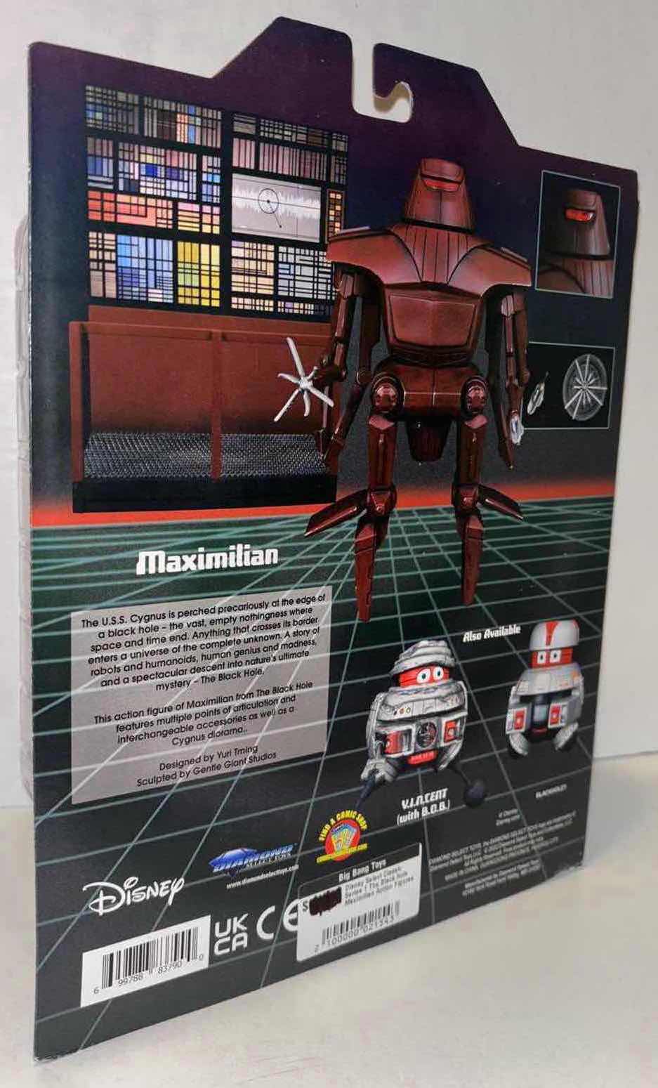 Photo 4 of LNEW DIAMOND SELECT TOYS DISNEY SELECT CLASSIC SERIES 1 THE BLACK HOLE “MAXIMILIAN” COLLECTORS ACTION FIGURE W ACCESSORIES & DIORAMA