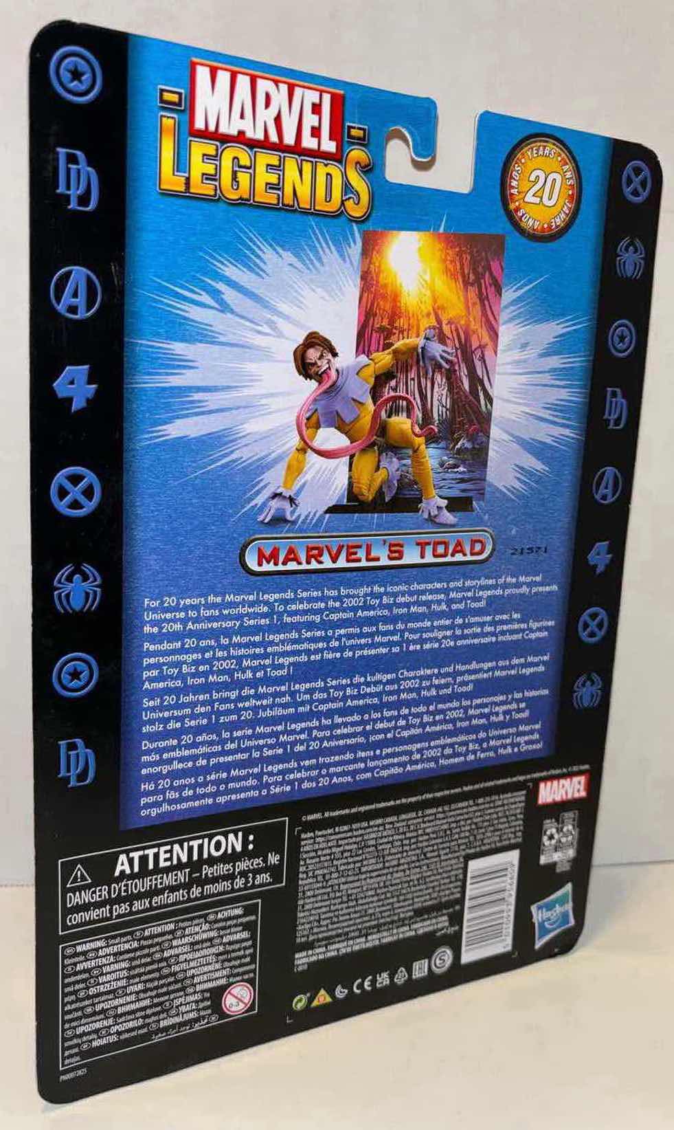 Photo 3 of NEW HASBRO MARVEL LEGENDS 20 YEAR ANNIVERSARY SERIES 1 “MARVEL’S TOAD” ACTION FIGURE & ACCESSORIES