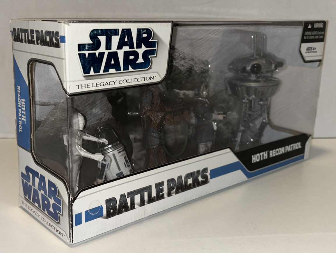 Photo 2 of NEW HASBRO 2008 STAR WARS THE LEGACY COLLECTION BATTLE PACKS “HOTH RECON PATROL” (4-PACK ACTION FIGURE & ACCESSORIES SET)