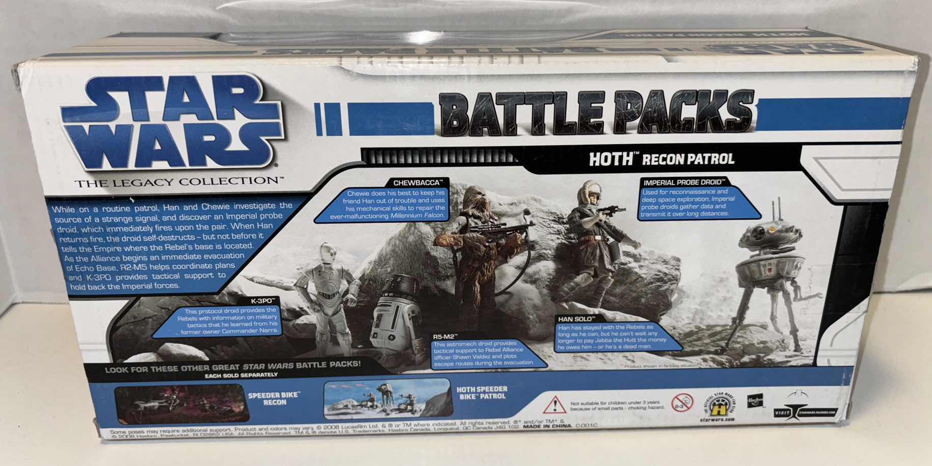 Photo 3 of NEW HASBRO 2008 STAR WARS THE LEGACY COLLECTION BATTLE PACKS “HOTH RECON PATROL” (4-PACK ACTION FIGURE & ACCESSORIES SET)