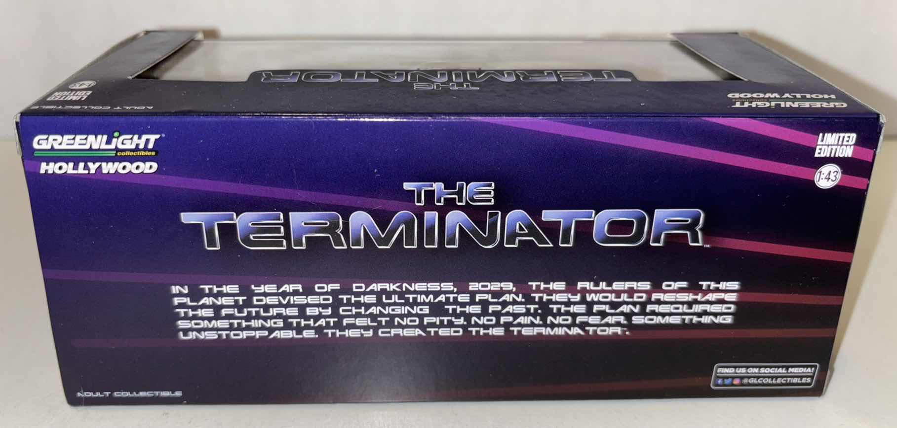 Photo 3 of NEW GREENLIGHT COLLECTIBLES HOLLYWOOD RIDES LIMITED EDITION 1:43 SCALE “THE TERMINATOR 1977 DODGE MONACO” DIE-CAST VEHICLE
