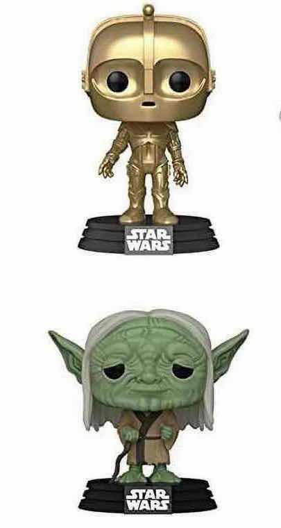 Photo 1 of NEW FUNKO POP! 2-PACK STAR WARS BOBBLE-HEAD VINYL FIGURE, #423 “CONCEPT SERIES C-3PO” & #425 “CONCEPT SERIES YODA”