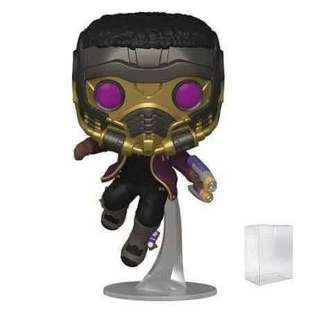 Photo 3 of NEW FUNKO POP! 2-PACK MARVEL STUDIOS WHAT IF…? VINYL BOBBLE-HEAD FIGURES, #871 T’CHALLA STAR-LORD & #873 GAMORA DAUGHTER OF THANOS